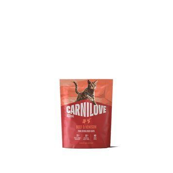 Корм сухий Carnilove Active Beef & Venison Sterilised для стерилізованих котів яловичина та оленина 400 г 173718 фото