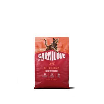Корм сухий Carnilove Active Beef & Venison Sterilised для стерилізованих котів яловичина та оленина 2 кг 173719 фото