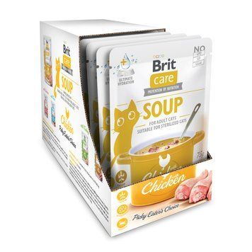 НАБІР Корм вологий Brit Care Soup Chicken д/котів суп з куркою 75 г 15 шт 101152_набір фото