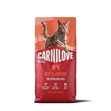 Корм сухий Carnilove Active Beef & Venison Sterilised для стерилізованих котів яловичина та оленина 6 кг 173720 фото