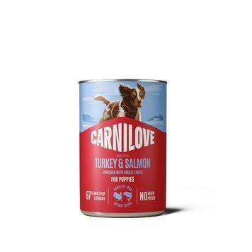 Корм вологий Carnilove Salmon & Turkey для цуценят паштет лосось та індичка 400 г 101384 фото