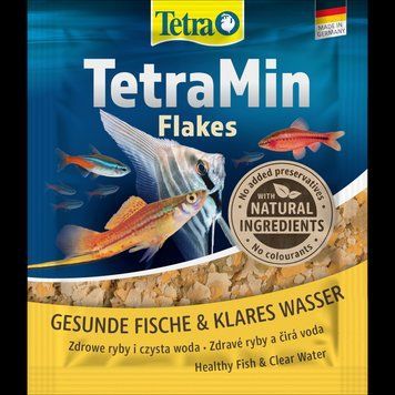 Корм сухий Tetra Min Flakes для тропічних акваріумних рибок в пластівцях 12 г 766402 фото