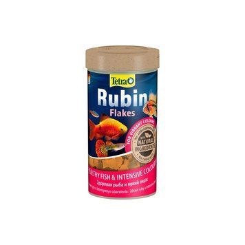 Корм Tetra Rubin Flakes для акваріумних рибок для забарвлення пластівці 52 г/ 250 мл 726475 фото