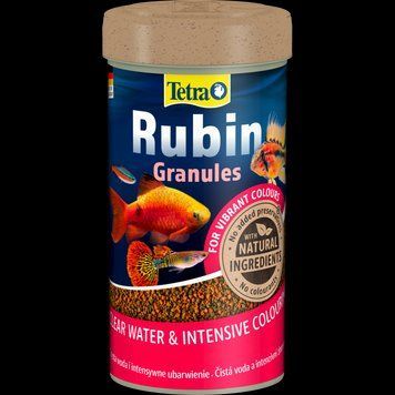 Корм Tetra Rubin Granules для акваріумних рибок для яскравості забарвлення гранули 100 г/ 250 мл 132054 фото