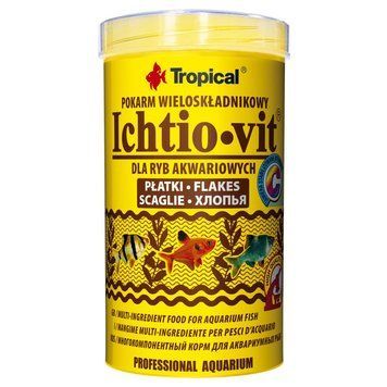 Корм Tropical Ichtio-Vit для всіх акваріумних риб пластівці 50 г/ 250 мл 77004 фото