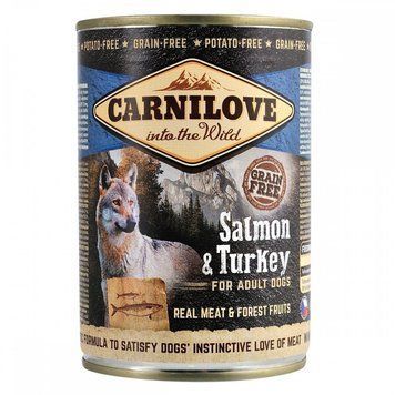 Корм вологий Carnilove Dog k консерви для собак з лососем та індичкою 400 г 100132/529278***** фото