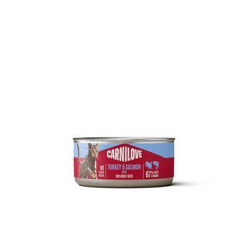 Корм вологий Carnilove Turkey & Salmon для котів паштет індичка і лосось 100 г 101392 фото