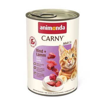 Корм вологий Carny Adult Beef Lamb для дорослих котів з яловичиною та ягням 400 г AM-83721 фото