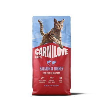 Корм сухий Carnilove Active Salmon & Turkey Sterilised для стерилізованих котів лосось та індичка 6 кг 173711 фото