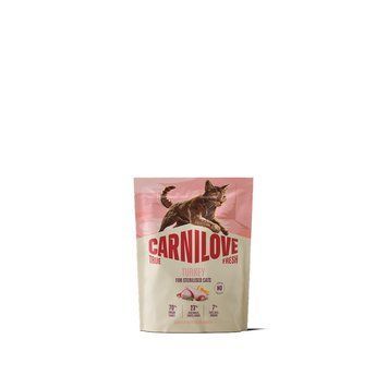 Корм сухий Carnilove True Fresh Turkey Sterilised для стерилізованих котів індичка 400 г 173748 фото