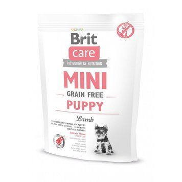 Корм сухий Brit Care Grain Free Mini Puppy Lamb для цуценят та молодих собак мініатюрних порід з ягням 400 г 170774/0145 фото
