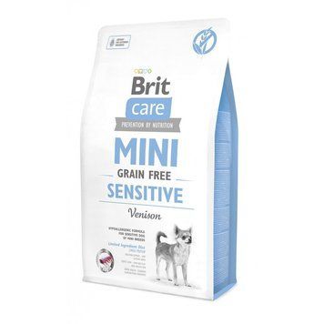 Корм сухий Brit Care Grain Free Mini Sensitive для собак мініатюрних порід з чутливим травленням з олениною 2 кг 170776/0169 фото