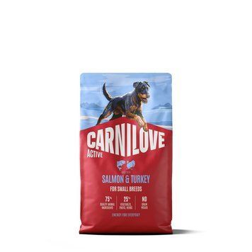 Корм сухий Carnilove Active Salmon & Turkey Small Breed для cобак малих порід лосось та індичка 4 кг 173692 фото