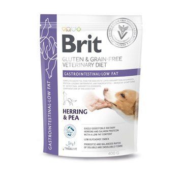 Корм сухий Brit VetDiet Dog Gastrointestinal-Low fat для собак при проблемах з травленням з обмеженим вмістом жиру з оселедц 172244 фото