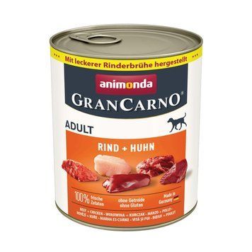 Корм вологий GranCarno Adult Beef Chicken для дорослих собак з яловичиною і куркою 800 г AM-82741***** фото