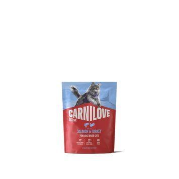 Корм сухий Carnilove Active Salmon & Turkey Large Breed для котів великих порід лосось та індичка 400 г 173715 фото