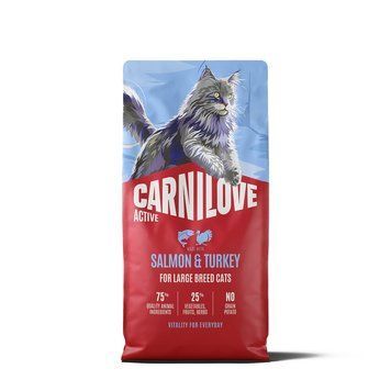 Корм сухий Carnilove Active Salmon & Turkey Large Breed для котів великих порід лосось та індичка 6 кг 173717 фото